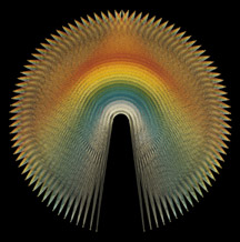 Rainbow String Mandala String Art